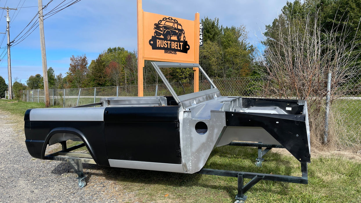 1966-1977 Ford Bronco - Reproduction Base Shell Anniversary Body / Tub Without Sheet Metal Package - Flared Quarters