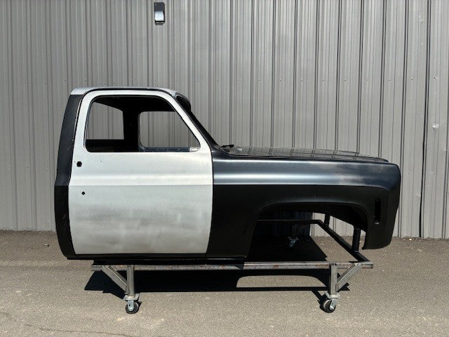 1973-1987 C10 'Square Body' Truck Cab With Front Clip Assembly